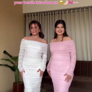 Twin Lace Bodycon Dresses – Bestie Matching Goals 💕