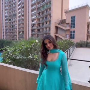 Turquoise Anarkali Suit – Elegant Festive Style 💎