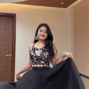 Black Designer Lehenga – Stunning Evening Glam 🌙