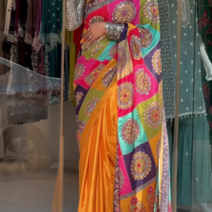 Multicolor Designer Saree